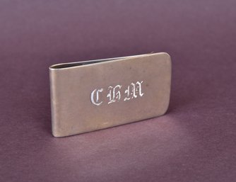 Tiffany & Co. Sterling Silver Monogrammed Money Clip