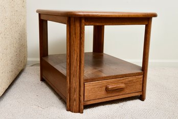 Tiger Oak Side Table