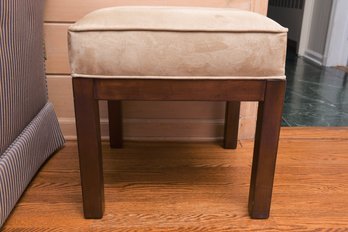 Micro-Suede Upholstered Stool / Side Table