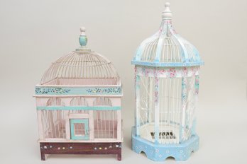 Two Birdcages, One From The Bombay Company