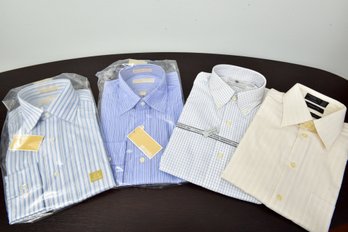 NEW! Set Of Four Men's Dress Shirts