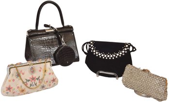 Collection Of Handbags By K&G Charlet, Saks Fifth Avenue, Hand Made West Germany And More