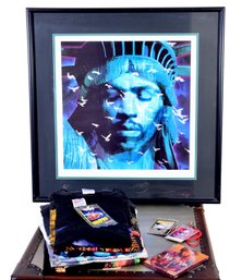 Jimi Hendrix Framed Signed Limited Edition Photograph Titled 'sweet Angel', T-shirts And More