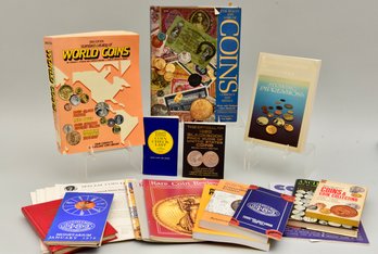 Collection Of Twenty Six Books On World Coins, Currency And Medals