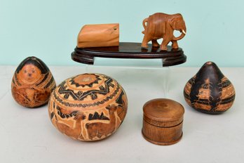 Collection Of Wooden Objects