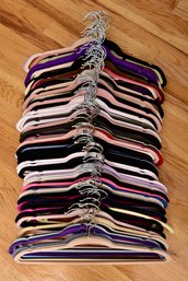 Collection Of 100 Velvet Hangers In Assorted Colors (1 Of 10)