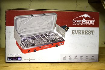 Camp Chef Mountain Series Two Burner Outdoor Stove With Versacook Technology - Everest - NOS - Lot 1