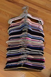 Collection Of 100 Velvet Hangers In Assorted Colors (2 Of 10)