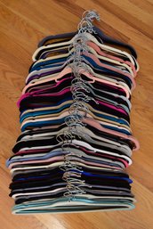 Collection Of 100 Velvet Hangers In Assorted Colors (3 Of 10)
