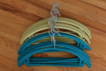 Set Of 26 Curved Velvet Hangers