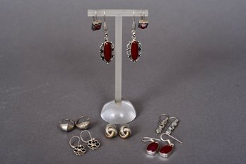 Collection Of Seven Sterling Silver Earrings