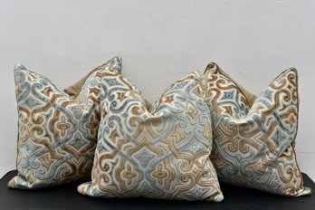 Collection Of Three Down Filled Throw Pillows