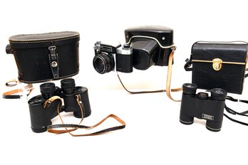 Collection Of Cameras And Binoculars