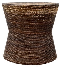 Hand Woven Natural Rope Side Table / Stool