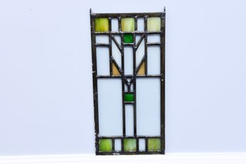 Original Stained Glass Piece From The Frank Lloyd Wright 1908 Meyer May House