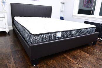 Leatherette Queen Size Bed Frame