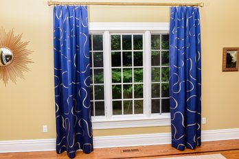 Pair Of (two Panels) Custom Designed Pierre Frey Fully Lined Drapery Panels (RETAIL $2,374)