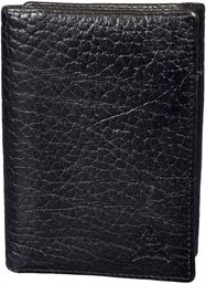 Christian Dior Vintage Black Leather Trifold Wallet