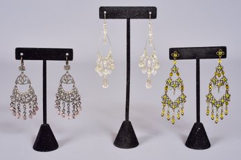 Collection Of Chandelier Crystal Earrings