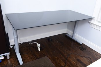 Adjustable Height Standing Glass Top Desk