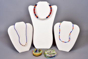 Beaded Choker Necklace, Bracelets And More