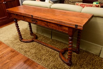 Holly Hunt Flip Top Barley Twist Console Table (RETAIL $2,003)