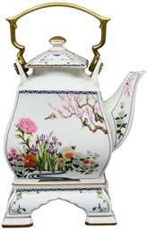 Franklin Mint Japanese Teapot The Birds And Flowers Of The Orient
