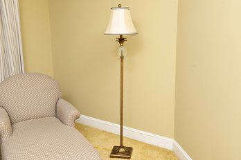 Abbyson Living Alexandra Antiqued Gold Pineapple Floor Lamp