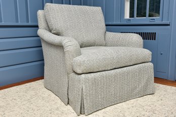 Baker Upholstered Club Chair With Brunshwig & Fils Cedric Woven Fabric (RETAIL $2,596)