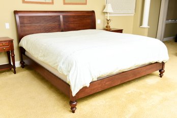 Ethan Allen British Classics Cayman King Size Sleigh Bed (RETAIL $3,440)