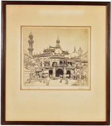Original Signed Artist Proof Etching Of Bombay