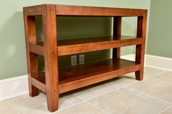 Three Tier Wooden Console Table
