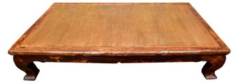 ABC Carpet & Home Large Rustic Wood Coffee Table