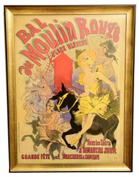 Bal Au Moulin Rouge Paris France Cabaret Framed Print Poster By Jules Cheret