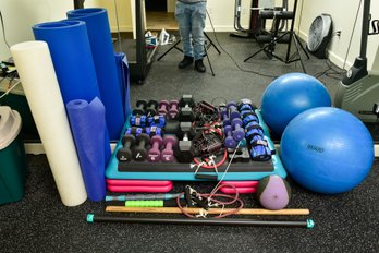 Assorted Collection Of Exercise Apparatus