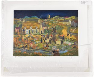 Signed Will Moses Limited Edition Serigraph On Paper Numbered 138/350 Titled 'Hallabaloo' With COA