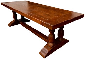 ABC Carpet & Home French Inspired Plank Dining Room Table With Two Leaves