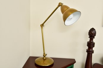 Articulated Adjustable Height Brass Desk Lamp (1 Of 2)