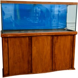 Aquarium Tempered Glass 75-110 Gallon Tank With Wooden Cabinet Base