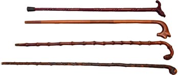 Collection Of Carved Wooden Canes