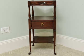 Wellington Hall Wood Accent Table With Tray Top Design