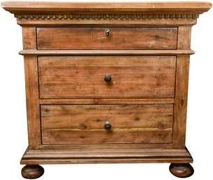 Restoration Hardware St. James Three Drawer Wood Nightstand (rETAIL $1,265)