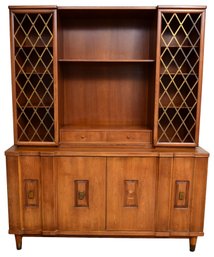 John Widdicomb Mid-Century Modern Walnut China Cabinet