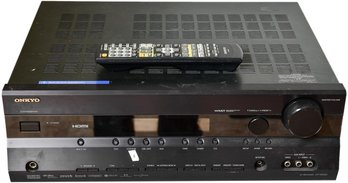 Onkyo HT-R550 Dolby/DTS 7.1 Channel HDMI Surround Sound Receiver W/WRAT Amplifier Technology And Remote