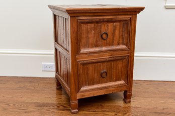 Hip & Humble NYC Two Drawer Wood Night Table