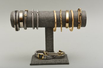 Collection Of Twelve Costume Jewelry Bangles