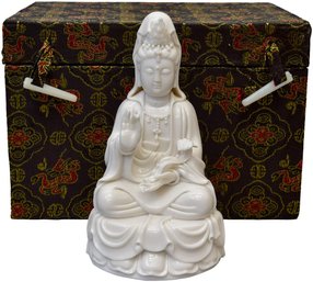 Guanyin Buddha Art Sculpture Statue In Original Box