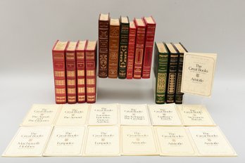 Collection Of 13 Franklin Library Books 'The 25th Anniversary Edition Of The Great Books Of The Western World'