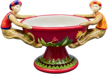 Abigails Ceramic Monkey Compote Bowl