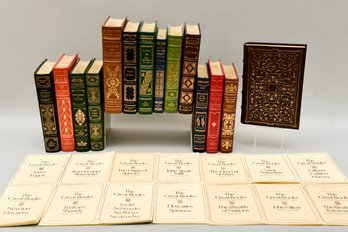 Collection Of 14 Franklin Library Books 'The 25th Anniversary Edition Of The Great Books Of The Western World'